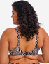 Elomi Fiji Falls Plunge Bikini Top Black Stripe