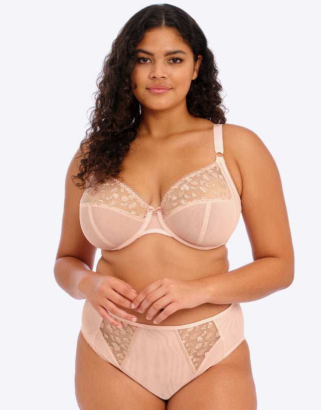 Elomi Namrah High Leg Brief Pale Blush Pink