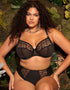 Elomi Namrah Bandless Plunge Bra Jet Black