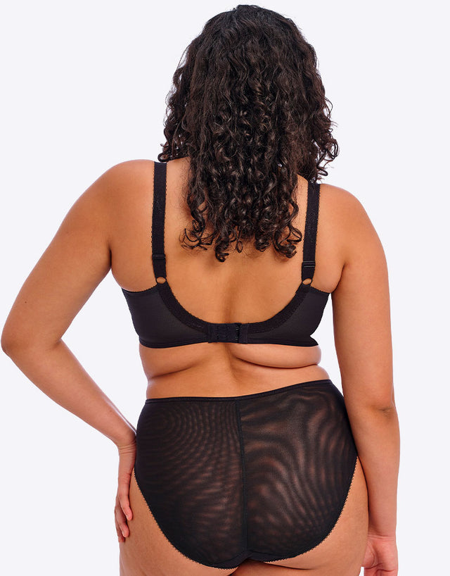 Elomi Namrah Bandless Plunge Bra Jet Black