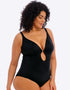 Elomi Plain Sailing Non-Wired Plunge Swimsuit Black