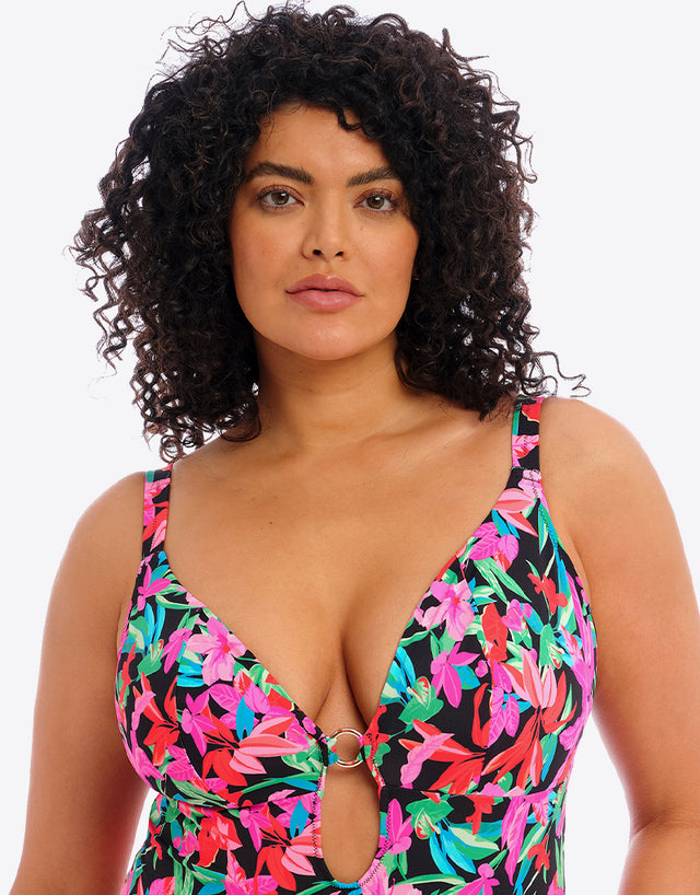 Elomi Savaneta Non Wired Swimsuit Black