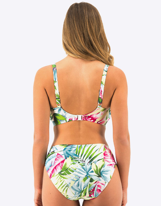Fantasie Langkawi Full Cup Bikini Top White Print