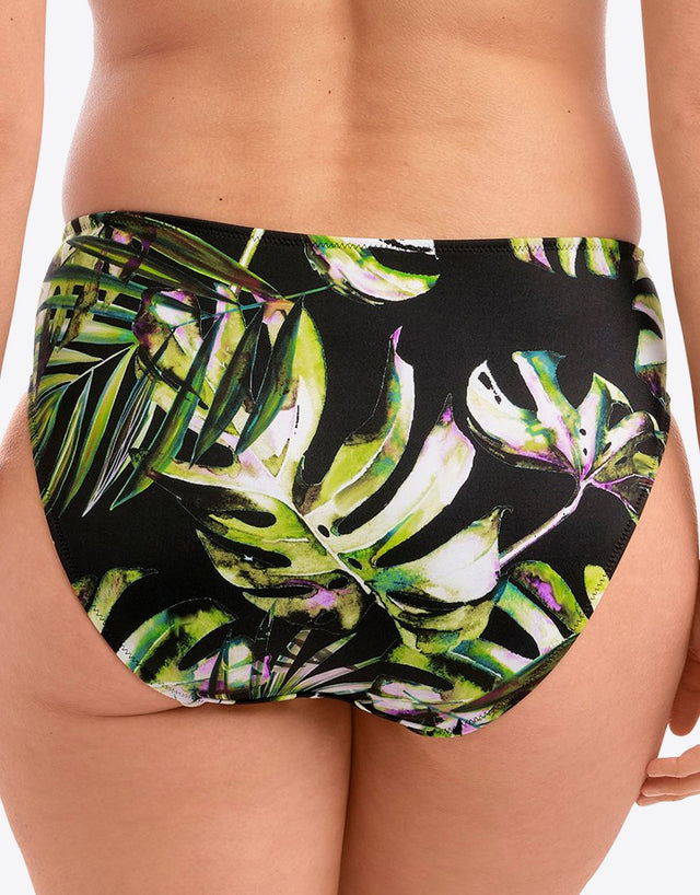 Fantasie Palm Valley Mid Rise Bikini Brief Black