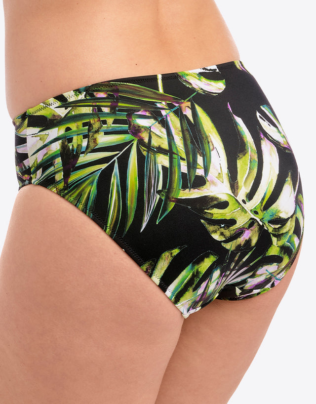 Fantasie Palm Valley Mid Rise Bikini Brief Black