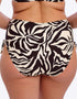 Fantasie Aruba Nights High Waist Bikini Brief Black & Cream Print