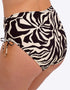 Fantasie Aruba Nights High Waist Bikini Brief Black & Cream Print
