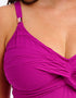 Fantasie Beach Waves Twist Front Swimsuit Bright Fuchsia Purple