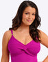 Fantasie Beach Waves Twist Front Swimsuit Bright Fuchsia Purple