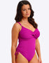 Fantasie Beach Waves Twist Front Swimsuit Bright Fuchsia Purple