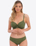 Fantasie Beach Waves Full Cup Bikini Top Olive