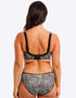 Fantasie Lindsey Full Cup Side Support Bra Monochrome Leopard Print