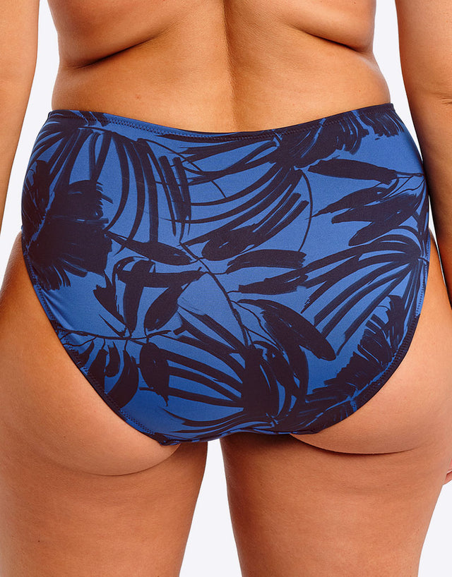 Fantasie Malabar Coast High Waist Bikini Brief Midnight Blue Print