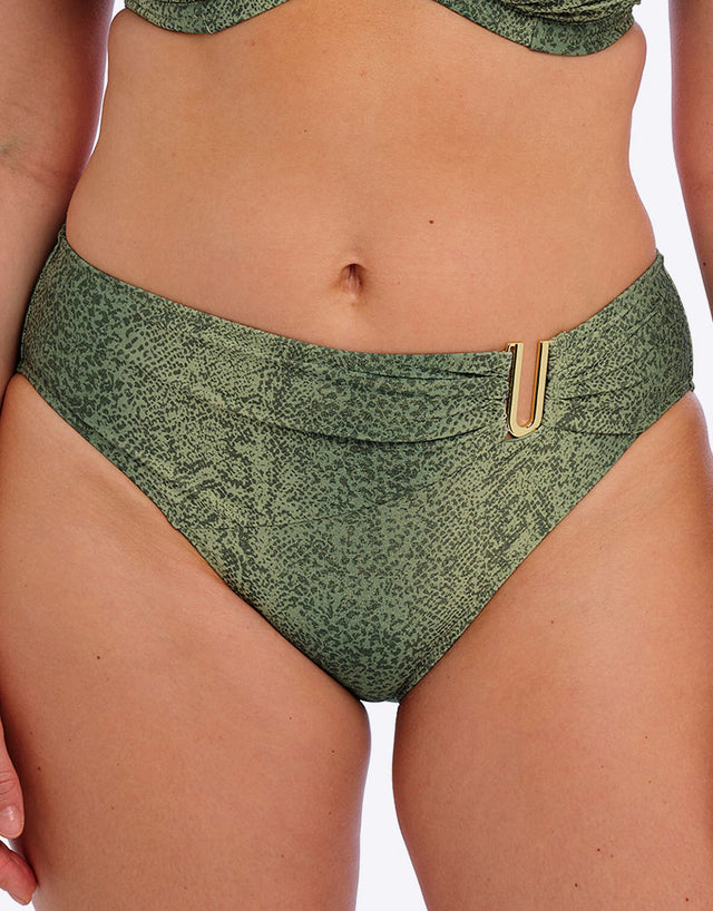Fantasie Maya Bay Mid Rise Bikini Brief Peridot Green