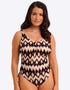 Fantasie Sabana V-Neck Swimsuit Copper Tint Brown