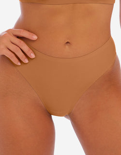 Fantasie Smoothease Invisible Stretch Thong Cinnamon Brown