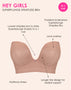 Curvy Kate Hey Girls SuperPlunge Strapless Multiway Bra Latte