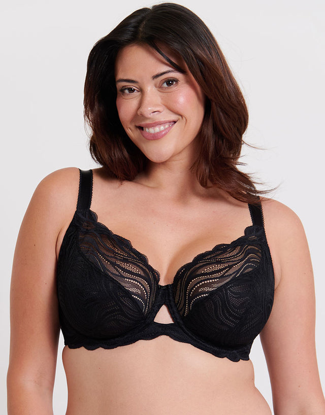 Flirtelle Elise Balcony Bra Black
