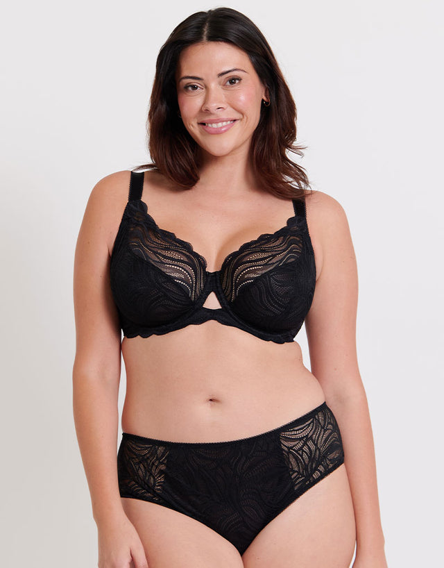 Flirtelle Elise Balcony Bra Black
