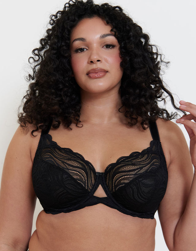 Flirtelle Elise Balcony Bra Black