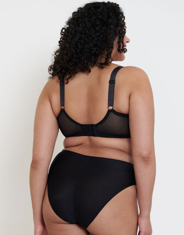 Flirtelle Emilie Deco Full Cup Side Support Bra Black