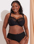 Flirtelle Emilie Deco Full Cup Side Support Bra Black