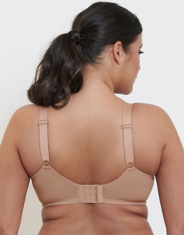 Flirtelle Emilie Deco Full Cup Side Support Bra Cafe Au Lait