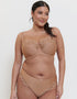 Flirtelle Emilie Deco Full Cup Side Support Bra Cafe Au Lait