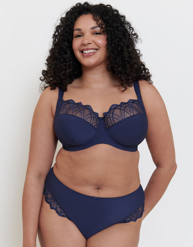 Flirtelle Emilie Deco Classic Brief Navy Blue