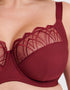 Flirtelle Emilie Deco Full Cup Side Support Bra Oxblood
