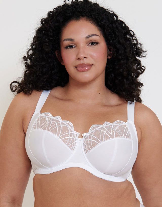 Flirtelle Emilie Deco Full Cup Side Support Bra White