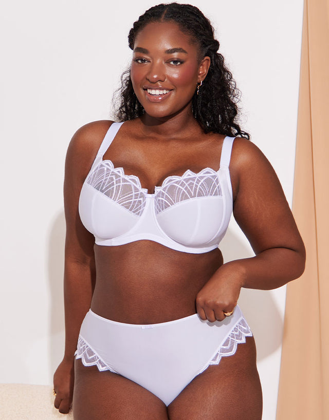 Flirtelle Emilie Deco Full Cup Side Support Bra White