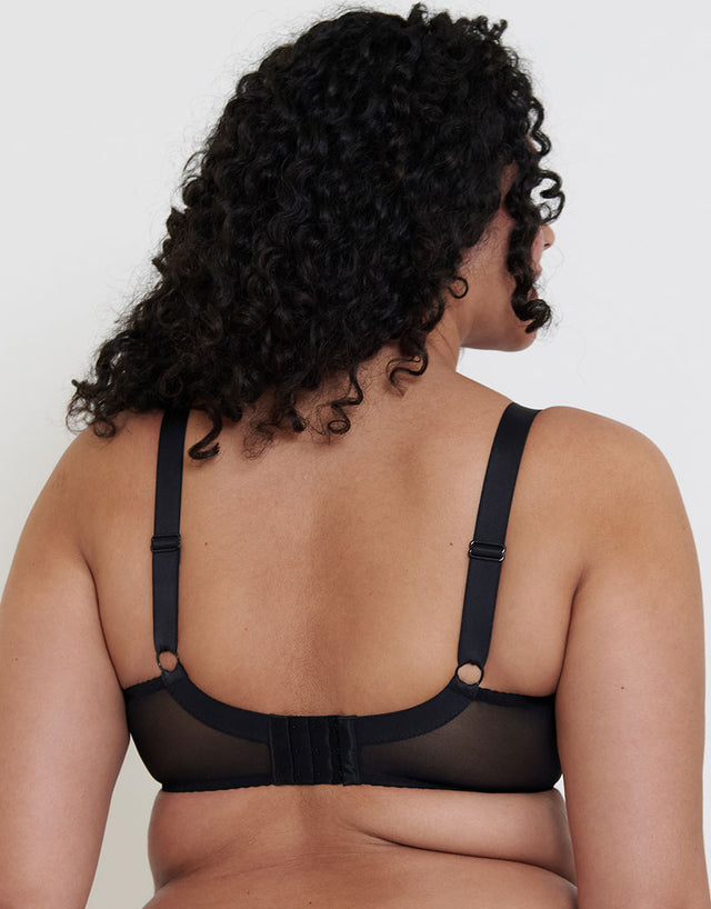 Flirtelle Emma Padded Balcony Bra Black