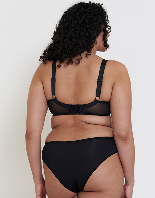 Flirtelle Emma Padded Balcony Bra Black