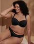 Flirtelle Emma Padded Balcony Bra Black