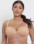 Flirtelle Emma Padded Balcony Bra Soft Beige