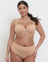 Flirtelle Emma Padded Balcony Bra Soft Beige