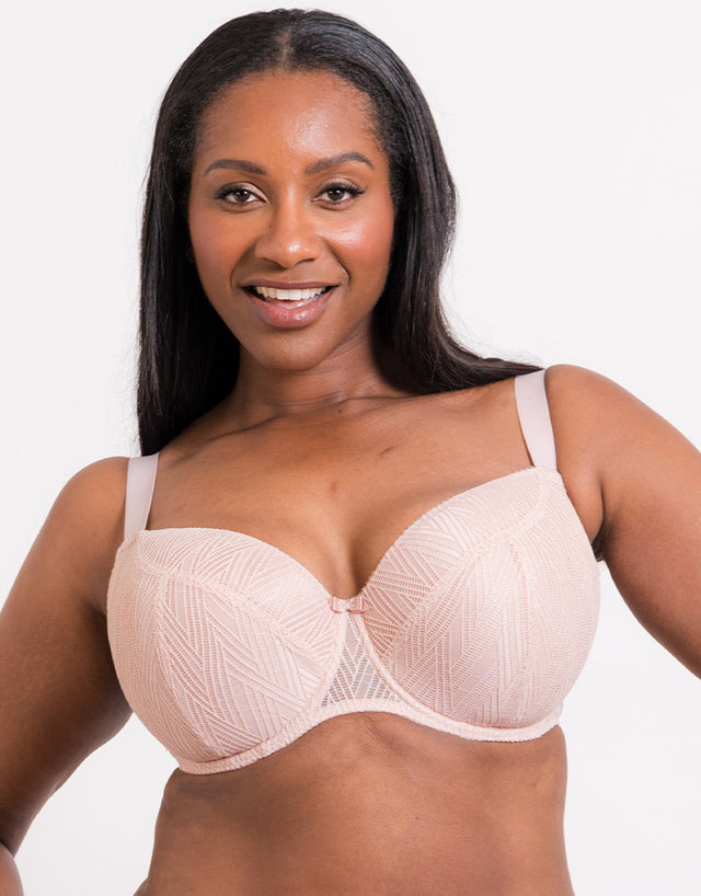 Flirtelle Esme Padded Balcony Bra Blush Pink