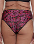 Flirtelle Everyday Full Brief Black Floral Print