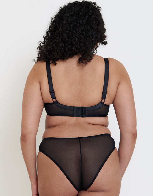Flirtelle Isla Padded Balcony Bra Black