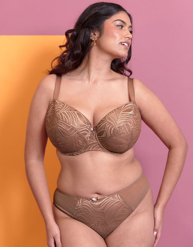 Flirtelle Isla Padded Balcony Bra Praline