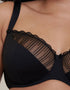 Flirtelle Riley Balcony Bra Black