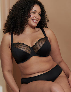 Flirtelle Riley Balcony Bra Black