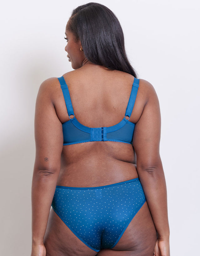 Flirtelle Riley Balcony Bra Blue Print