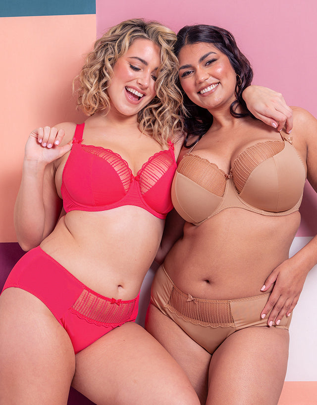 Flirtelle Riley Balcony Bra Bright Pink
