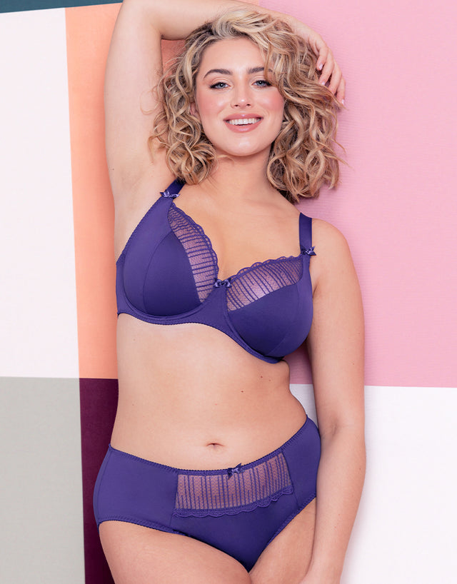 Flirtelle Riley Balcony Bra Purple