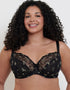 Flirtelle Rosie Balcony Bra Black/Gold