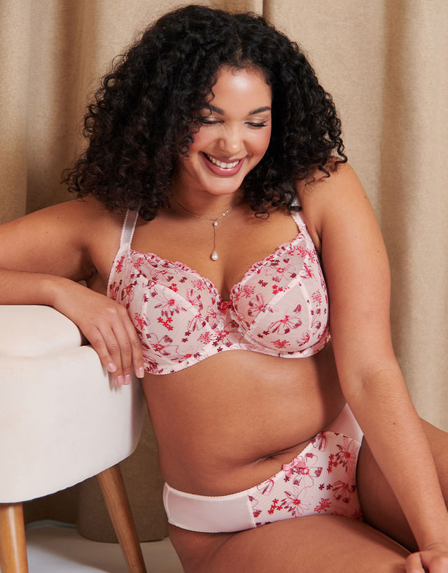 Flirtelle Rosie Brazilian Brief Cream/Berry Mix