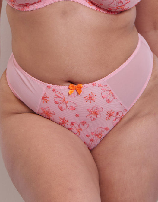 Flirtelle Rosie Brazilian Brief Pink Multi