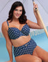 Flirtelle Salento Coast High Waist Bikini Brief Polka Dot Print
